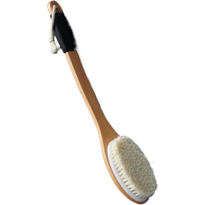 Body brushes for women, horsehair, bath brushes with long handle, wooden shower brushes, back scrubbers for men