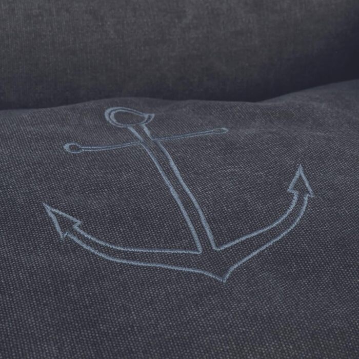 Тріксі лежанка для собак Nordic Föhr, 70 см, чорна – зручна лежанка-кошик для собак великих та малих порід, з ручкою для перенесення, м'яка та миється, 36595, розмір 100 x 80 x 36 см