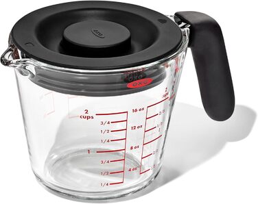 OXO Good Grips 500 ml Glass Measuring Cup with Lid