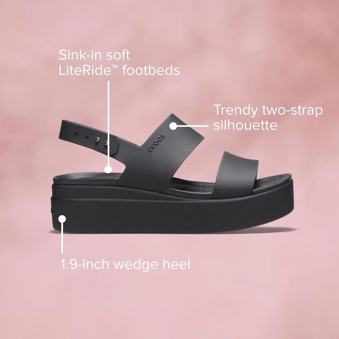 Crocs Brooklyn Wedge сандалі жіночі чорні 37/38 EU