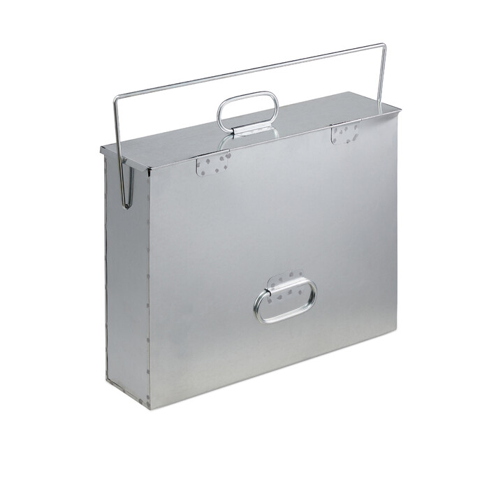 Relaxdays Ash Bucket Rectangular with Lid