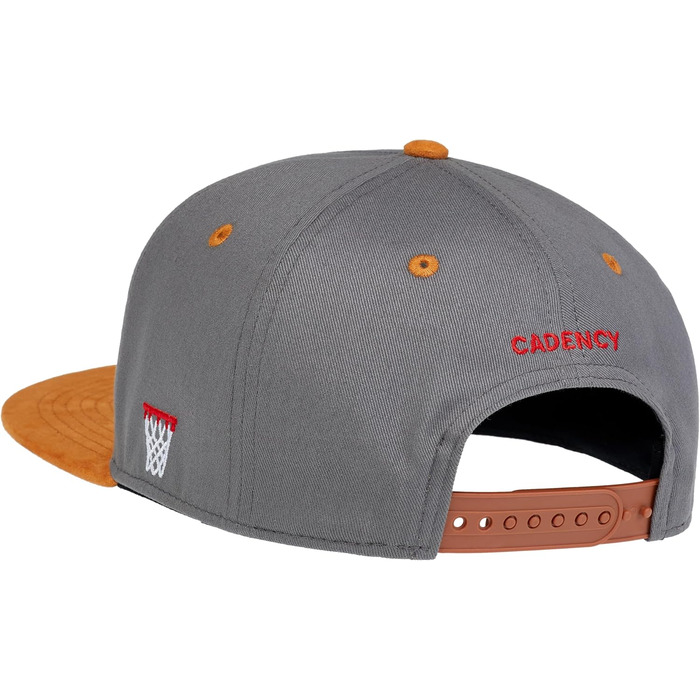 Кепки Snapback Cadency® для чоловіків та жінок, унікальні, з індивідуальними дизайнами, бейсболки з прямим козирком, регульовані, теплі зимові - темно-зелений (баскетбол - сірий)