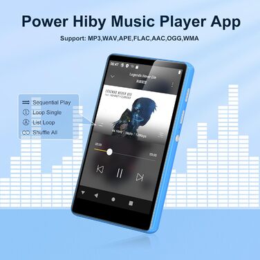 MP3 плеєр SWOFY 80GB з Bluetooth, WiFi, сенсорним екраном 4.0