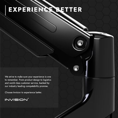 Кріплення для монітора Invision MX450: регульований кронштейн для моніторів 24'-40' VESA 75/100mm, 2-15 кг