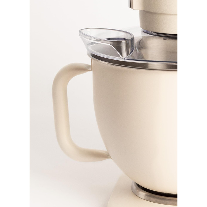 Планетарний міксер CREATE/DOWNMIX RETRO для кухні, колір Крем: 6 швидкостей, автоматичні програми для збивання, змішування та емульгування