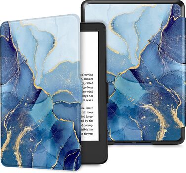 Чохол Fintie для Kindle 6 (11 покоління) 2024/2022 з авто-вимиканням, захисний чохол для Kindle Basic 2024, Ozean Marmor
