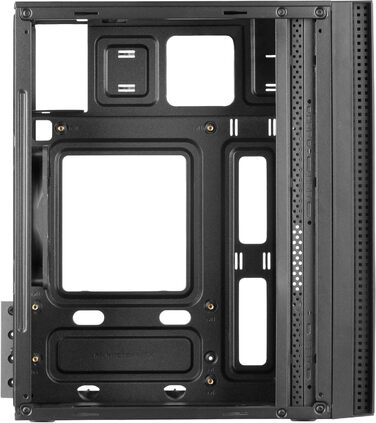 Корпус ПК Micro ATX Tacens Anima ACX з алюмінієвою передньою панеллю, 120мм вентилятор, USB 3.0, чорний