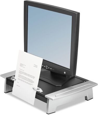 Підставка для ноутбука та монітора Fellowes Office Suites, регульована, чорна