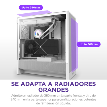 Корпус NZXT H5 Flow Midi Tower, білий