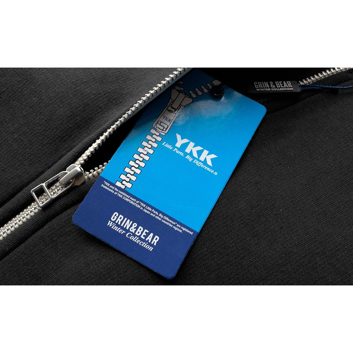 Чоловіча толстовка з капюшоном Grin&Bear | З флісовою підкладкою | GEC490 L Чорний