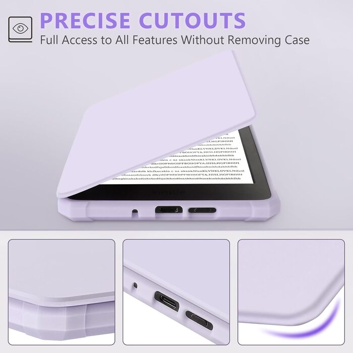 Чохол для Kindle Paperwhite 7' (2024/2025) Signature Edition, Pearl Purple: Легкий, водостійкий, з магнітним закриттям