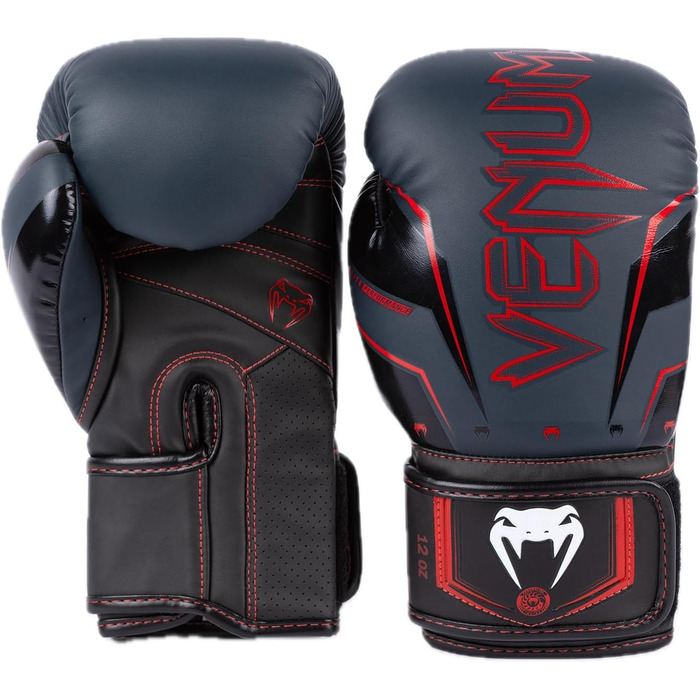 Боксерські рукавички Venum Elite Evo (Морський, Чорний, Червоний, 14 Oz)