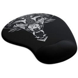 Кисетковий Mousepad CSL Titanwolf для геймінгу з підкладкою для зап'ястя - чорний