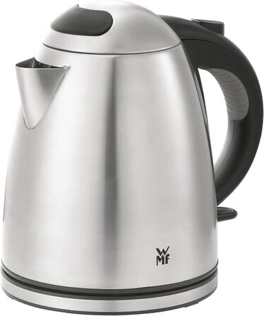 WMF Stelio Stainless Steel Kettle 1.2L, Electric Kettle with Scale Water Filter, 2400 W, Illuminated Water Level Indicator, Matte Stainless Steel