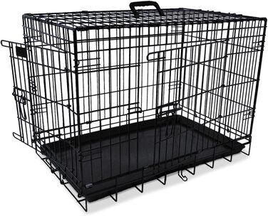 Переносний вольєр для собак Nobby 62315, чорний, 124 x 75 x 82 см, складний