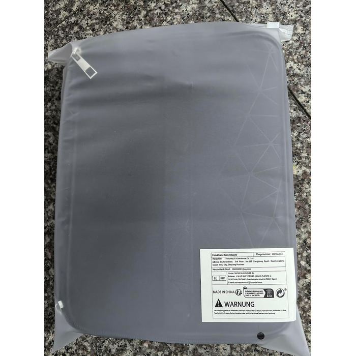 Косметичка MKPCW велика, чорна: водонепроникна культюрна сумка для жінок з кишенькою для пензлів та перегородкою