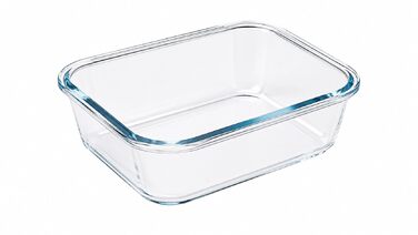 Набір контейнерів для зберігання Visario Glas 20 шт (10 контейнерів + 10 кришок) - 5x1040 мл + 5x370 мл | Скло Borosilicate | Герметичні, BPA-free | Для мікрохвильовки, духовки та посудомийної машини