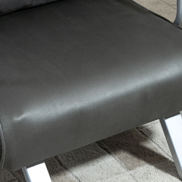 HOMCOM 3-in-1 Sleeper Sofa, Convertible Sleeper Chair, Guest Bed, Folding Mattress, Chaise Lounge, 65x69x80cm, Faux Leather, Grey