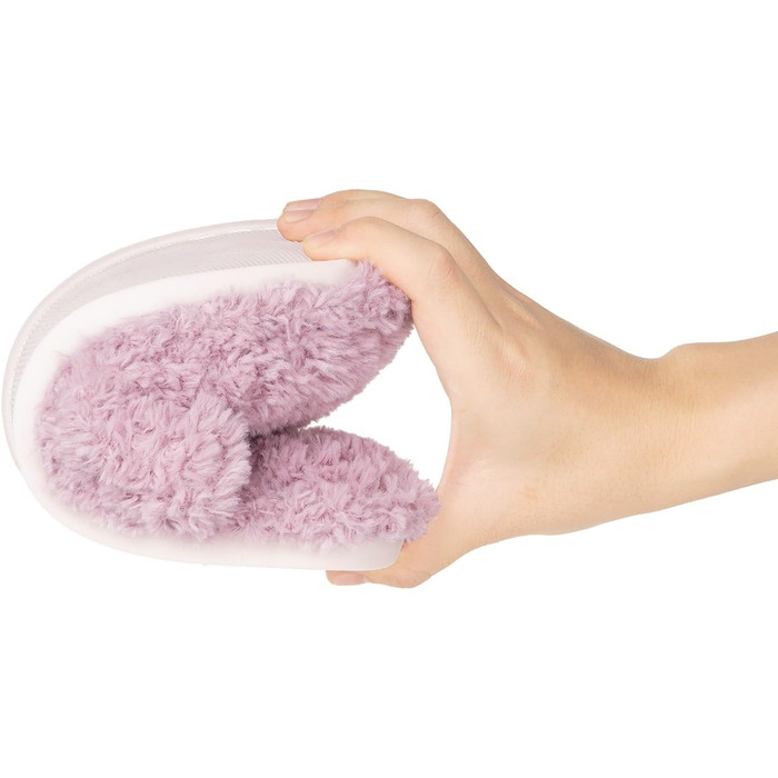 Домашні тапочки Dokela для жінок та чоловіків: м'які, з меморі-піною, з штучного хутра, антиковзкі, 38/39 EU, фіолетовий