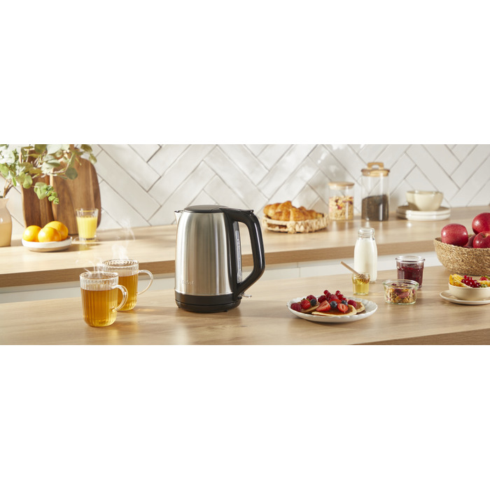 Електричний чайник Tefal KO5S0DE0, 2400 Вт, 1,7 л, сріблястий/сірий