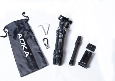 Карбоновий настільний штатив AOKA CMP163C з кулястою головкою KB20
