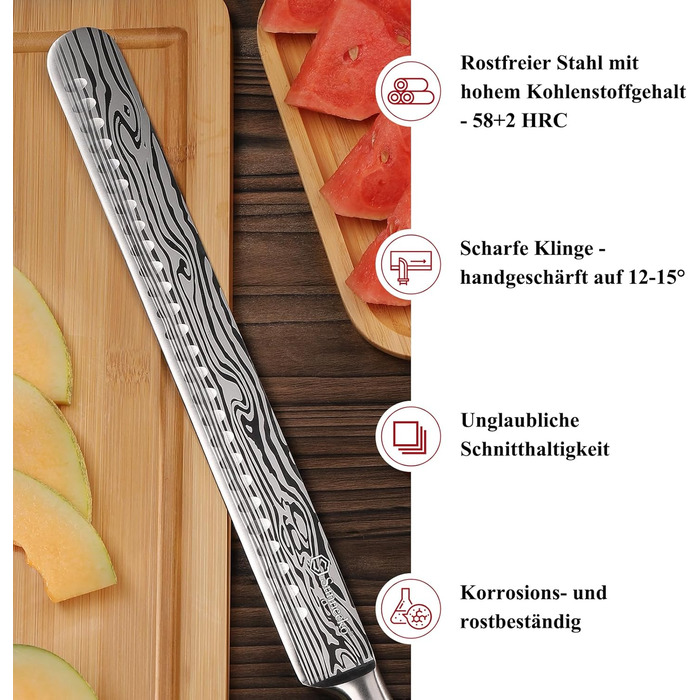 Ніж Sunnecko для овочів та фруктів 9 см: універсальний кухонний ніж з нержавіючої сталі з ергономічною ручкою