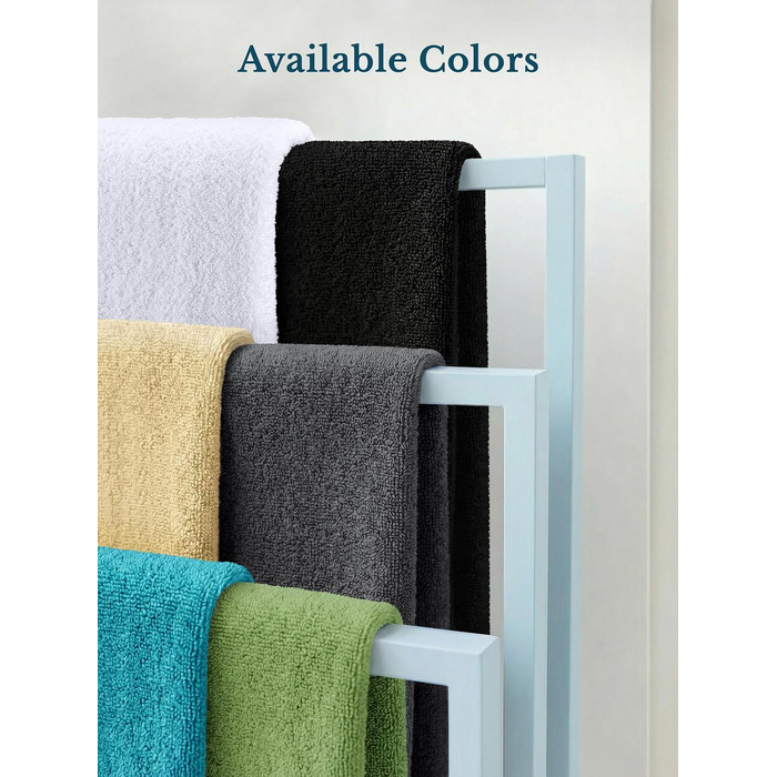Набір білих банних рушників Utopia Towels, 100% бавовна, 69 x 137 см, 4 шт — м'які та гігроскопічні рушники для душу з петлею для підвішування