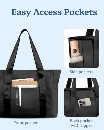 Laptop Bag for Danes, waterproof shoulder bag with 40.6 cm computer compartment for work, school, travel, violet (L, Black Large)