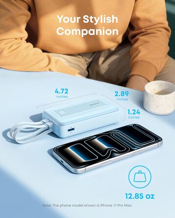 Anker Zolo Powerbank 20000mAh 45W: портативний зарядний пристрій з USB-C кабелями для iPhone, Samsung Galaxy, MacBook