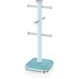 Swan SWKA1030CN Retro Teapot Stand for 6 Cups, Weighted Base, Cream (Peacock)
