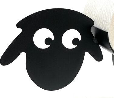 DanDiBo Toilet Paper Holder Black Metal Sheep 3.0 WC Roll Holder Toilet Paper Holder Freestanding WC Paper Holder Toilet Roll Holder