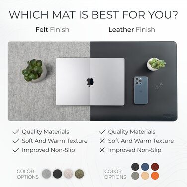 Підкладка на стіл повстяна Steinhafer – захист від подряпин, офісна, для дому