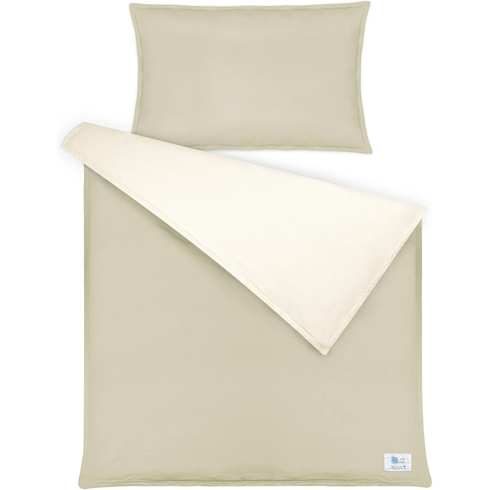 Бетліня для дітей Lulumoon з мусліну 100x135 см: комплект простирадла 100x135 + наволочка 40x60 см з бавовни Oeko-TEX Standard – легка та комфортна постільна білизна для малюків