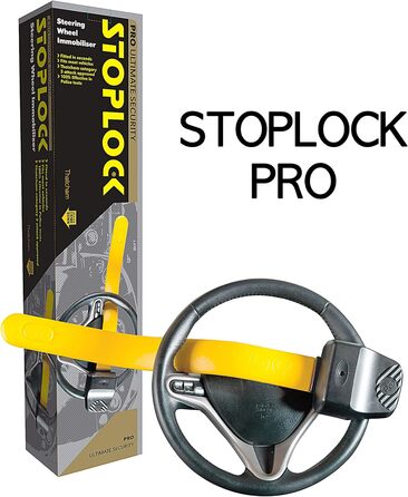 Stoplock Pro – кодова блокування керма, протиугінний замок для авто та інших транспортних засобів, чорний