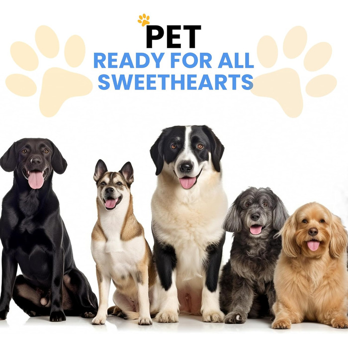 Набір для грумінгу собак та котів: професійні ножиці для стрижки шерсті з чохлом з екошкіри, нержавіюча сталь