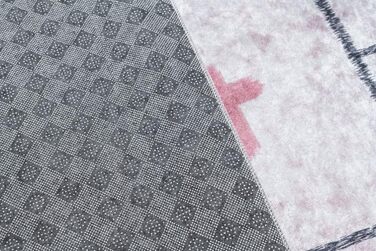 Дитячий килим TAPISO Emma, рожевий, 160x230 см, з антиковзким покриттям, принт, можна прати, ÖKO-TEX
