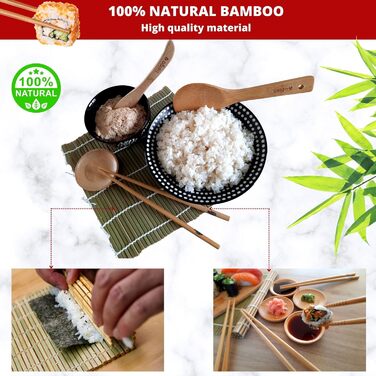 Набір для приготування суші: килим, ніж, палички, форми для ролів та макі. Ідеальний подарунок для жінок та чоловіків