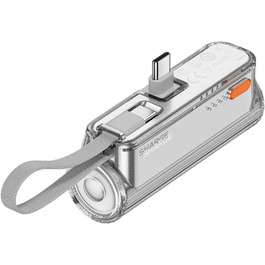 Power Bank SHARGE Flow Mini 2 22.5W: Компактний павербанк з інтегрованим кабелем для iPhone та Galaxy