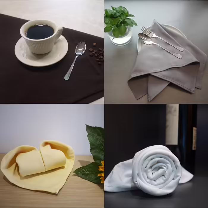 Weavric 12-Piece Cloth Napkins, 51x51 cm, Washable, Wrinkle-Free, Reusable, Pink, Table Napkins with Hemmed Edge, For Wedding, Party, Hotel, Restaurant