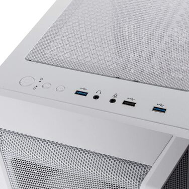 Корпус для ПК Kolink Citadel Mesh Micro-ATX RGB з прозорою бічною панеллю (білий)
