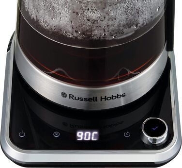 Електричний чайник Russell Hobbs з регулюванням температури та ситом (40-100°C), нержавіюча сталь, 1.7л, 2400W, з функцією підігріву, для дитячого харчування