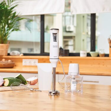 Black+Decker Immersion Blender, 3 Attachments, 600W