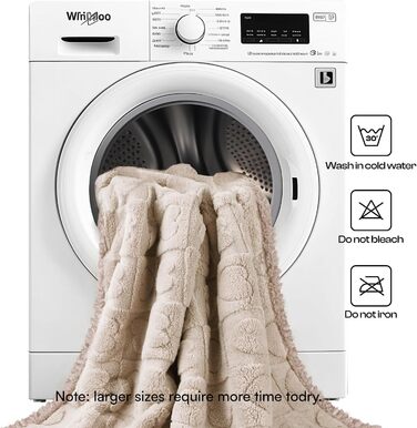 Водонепроникний коврик для собак Luciphia, великий та середній розмір, для ліжка/дивану, м'який, пухнастий, з 3D-серцем, з Sherpa-fleece, затишний, ковдра для собак, бежевий, X-Large (85x57 дюймів)