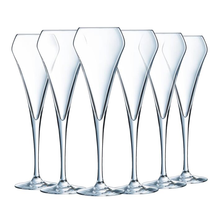 Champagnerflöten Chef & Sommelier Open Up 200 мл, 6 шт. - кришталеве скло Krysta, для святкових заходів