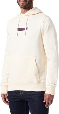 Чоловіча толстовка-худі Tommy Hilfiger Monotype Box Hoody бежевого кольору (Calico), розмір XS