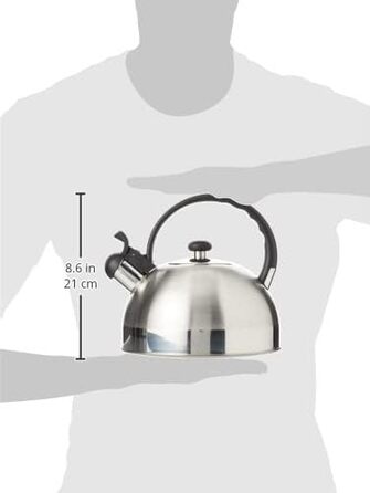 Чайник-свисток WMF Orbit 1.5л з нержавіючої сталі Cromargan, для індукційної плити