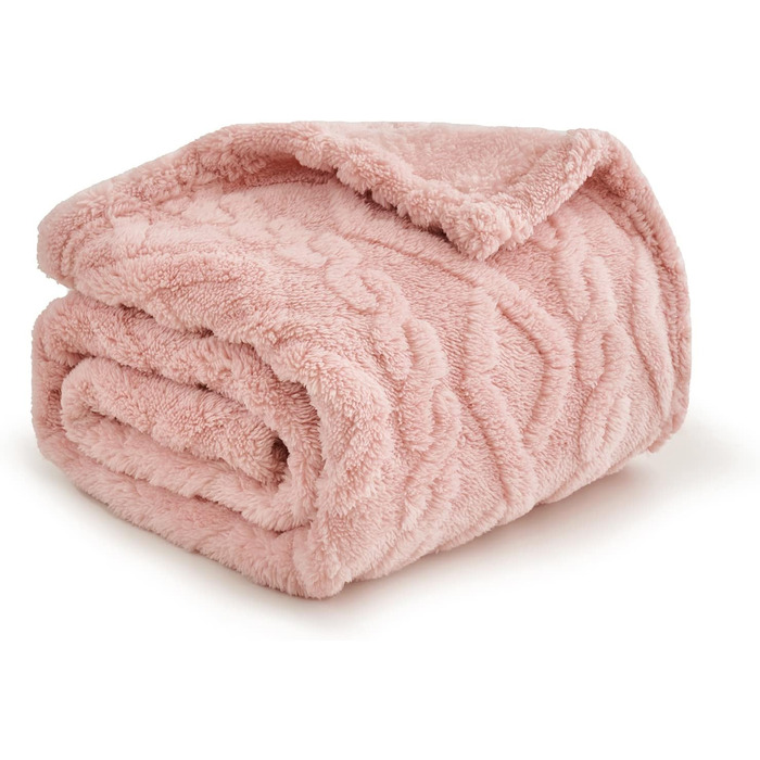 MIULEE Деки для собак 70x100 см, м'яка ковдра для тварин, флісова підстилка для собак, котів, кроликів, рожева, середній розмір (70*100 см)