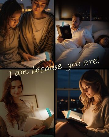 LED-ліхтарик для читання Wiederaufladbares Buchlicht: ультралегкий, з 3 кольорами та 5 рівнями яскравості, диммер, модний, портативний, для книголюбів (Синій)