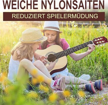 Акустична гітара Pyle для дітей та початківців, ½ розміру, комплект з чохлом, тюнером та медіатором, чорна