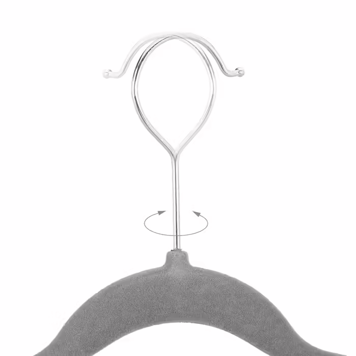 Relaxdays Velvet Clothes Hanger Set